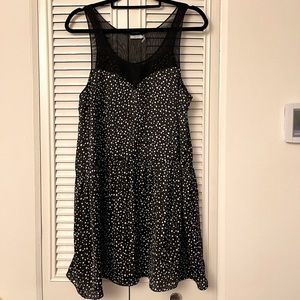KIMCHI BLUE Urban Outfitters Polka Dot Dress w/ Mesh Detail Size Large
